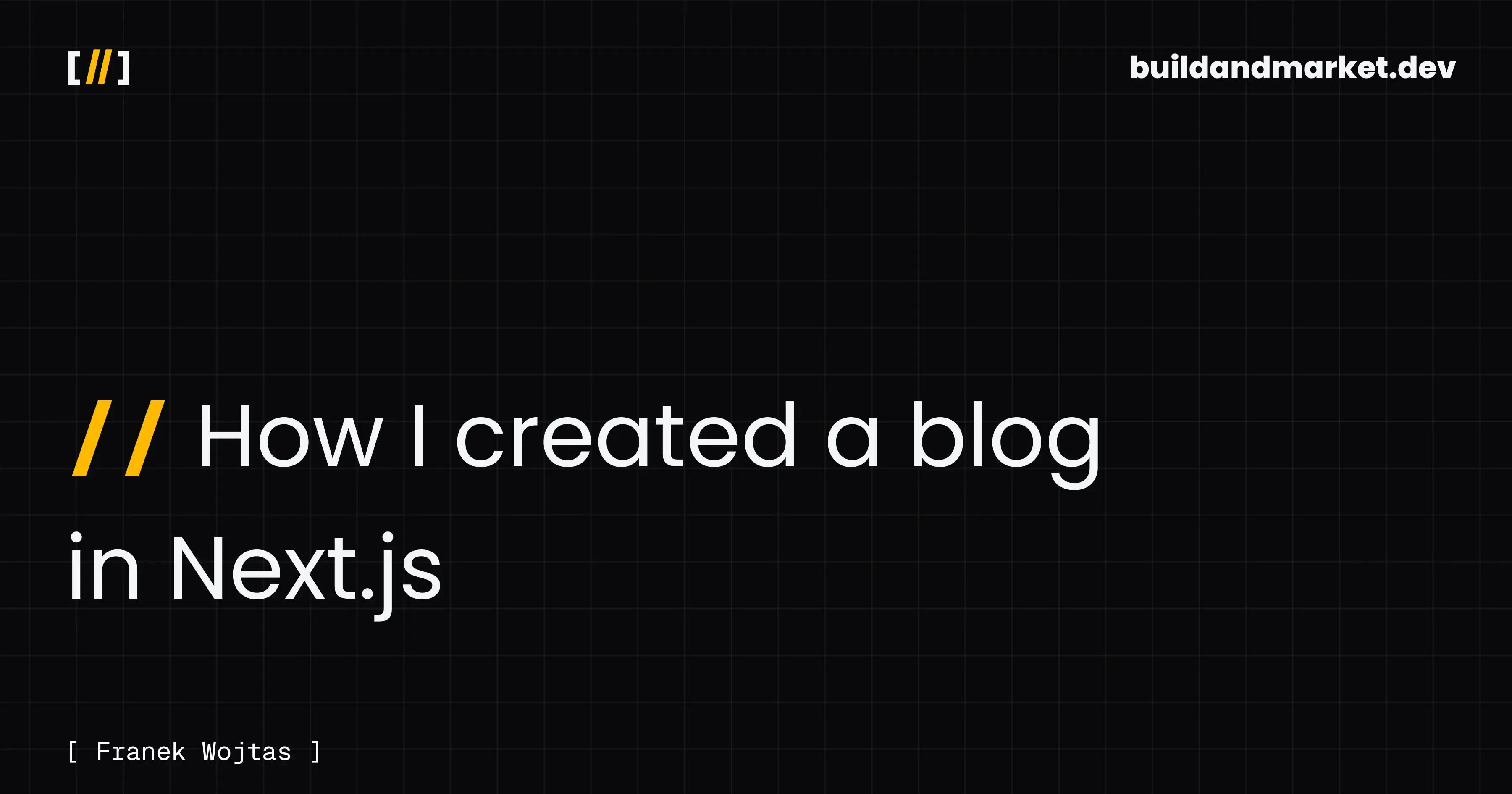 How I created a blog in Next.js (stack, CMS, hosting, SEO)